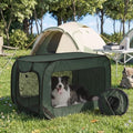 Portable Dog Crate 36" Collapsible Pop Up Dog Crate by LWFCOEE