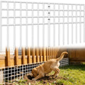 17ft x 13in Garden Fence Animal Barrier, 12 Panels No Dig Fence Panels by Unknown