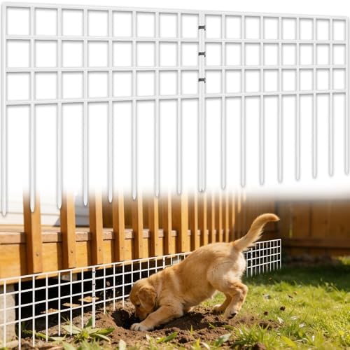 42.5ft x 13in Garden Fence Animal Barrier, 30 Panels No Dig Fence Panels by Unknown