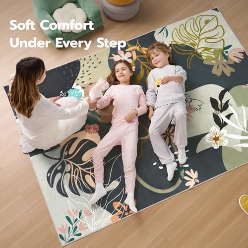 Joiedomi Area Rugs for Living Room Washable 4X6 Rug for Bedroom Non-Slip Soft - Image 3