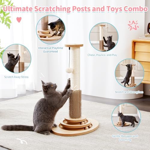Made4Pets Cat Scratching Post for Indoor Cats - Image 2