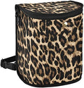 Leopard Print Car Trash Can Car Garbage Bag by Oarencol