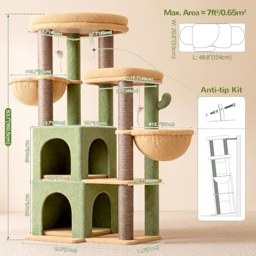 Globlazer Cactus Cat Tree Tower - Image 6