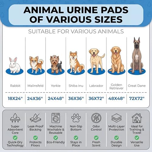 4PACK Washable Guinea Pig Pee Pads, Absorbent Reusable Guinea Pig Cage Liners - Image 4