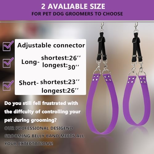 Pet Dog Grooming Belly Strap – 2 Inch Wide Waterproof Strong PVC Support Band - Image 4