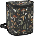 Mushrooms Car Trash Can Vintage Flower Butterfly Dragonfly Car Garbage Bag by Oarencol