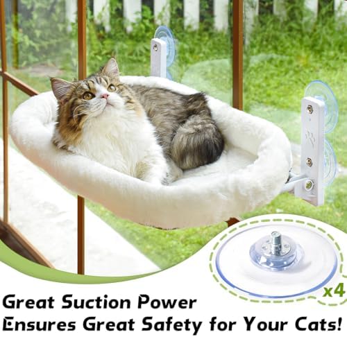 AMOSIJOY 4 Pack Cat Window Perch Strong Replacement Suction Cups - Image 3