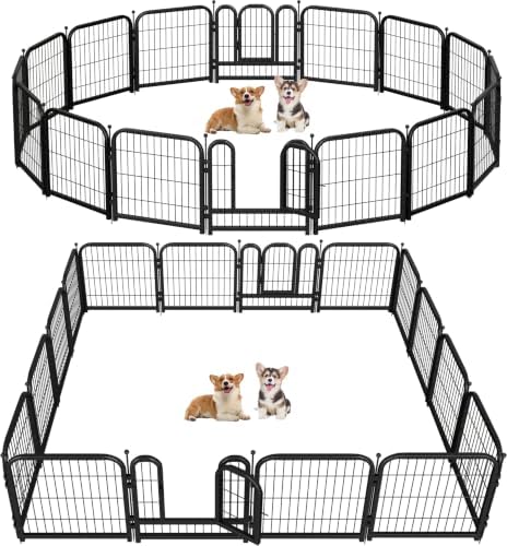 Metal Dog Playpen, Large Dog Fence by Petorldog