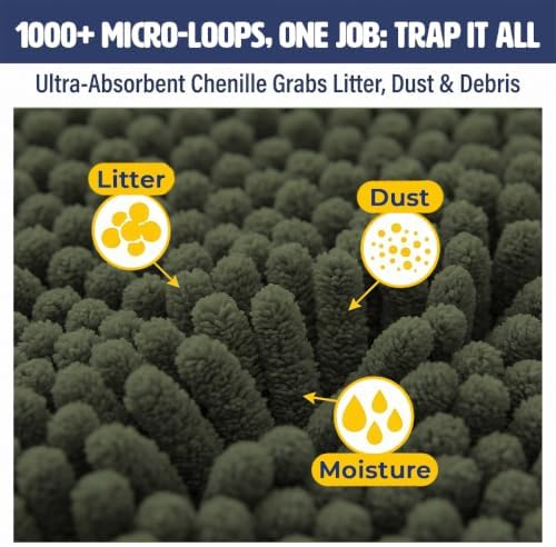 Muddy Mat® | XL Cat Litter Mat 48"x72", Litter Trapping Mat, Super Absorbent - Image 5