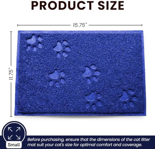 Andalus Small Cat Litter Mat, Non-Slip & Easy to Clean Cat Litter Box Mat - Image 3
