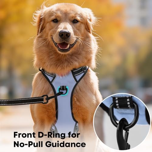 PoyPet No Pull Dog Harness Large, Reflective Vest - Image 2