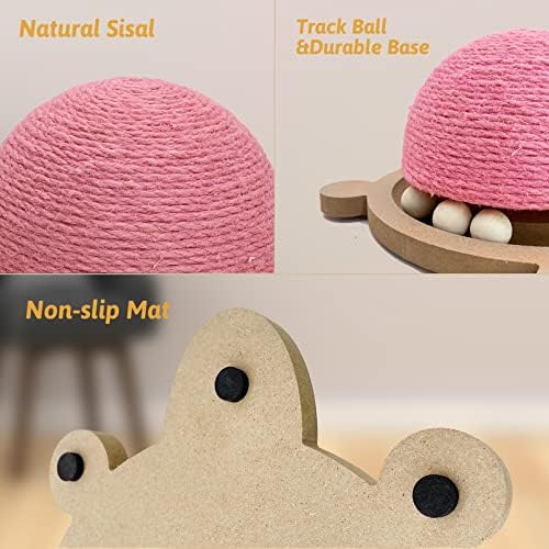 Fhiny Cats Scratching Ball, Natural Sisal Scratching Toy - Image 3
