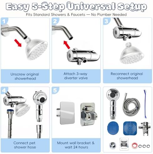 Dog Shower Attachment: Pet Bath Hose Kit - Image 7