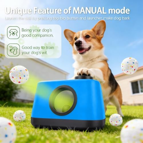 Automatic Dog Ball Launcher: Upgraded Auto/Manual Pet Ball Thrower Toy - Image 3