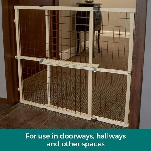 MYPET Wire Mesh Dog Gate: 29.5"-50" Wide, Pressure Mounted - Image 4