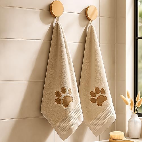 SmoothNovelty 2 Pcs Dog Paw Hand Towels - Image 6