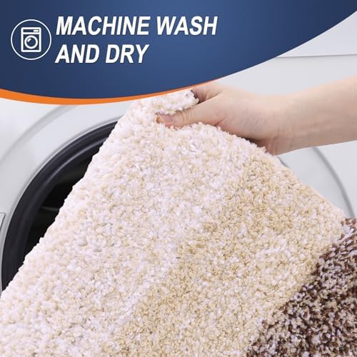 OLANLY Bathroom Runner Rug 70x24, Extra Soft Absorbent Microfiber Bath Rugs - Image 5