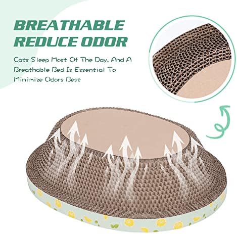 Oval Cat Cardboard Scratcher - Image 3