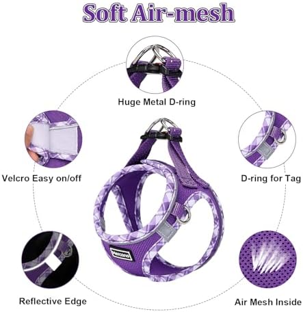 Mercano Soft Mesh Dog Harness and Leash Set, Step-in Reflective Breathable - Image 3