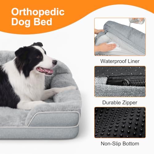 Extra Large Orthopedic Dog Bed, XL Washable Pet Couch Bed - Image 6