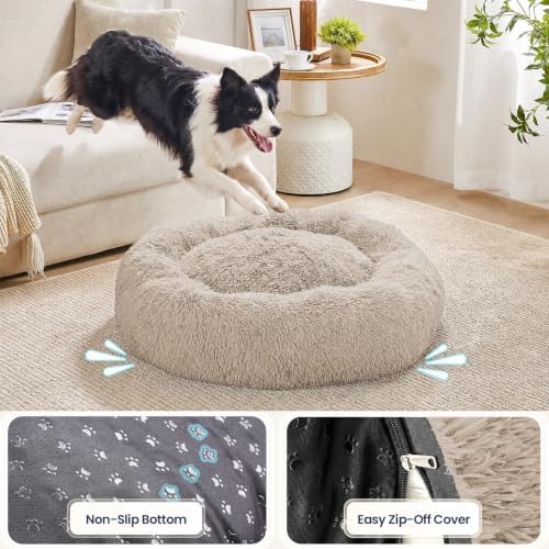 JOLLYVOGUE Washable Dog Beds Large Sized Dog, 36 Inch Donut Large Dog Bed - Image 4