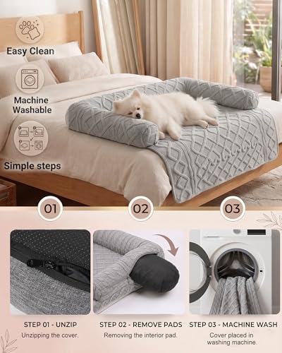 Calming Dog Bed/Mat for Couch, Luxury Dog Couch Bed Sofa Furniture Protector - Image 3