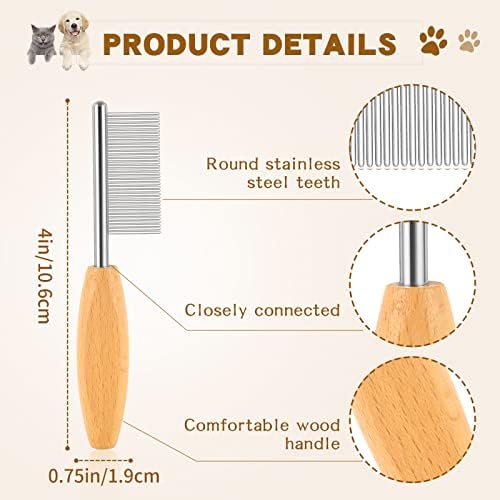 DLUGOPIS 4 In Pet Face and Finishing Comb - Image 2