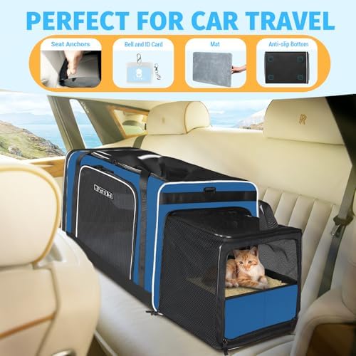Petskd Side Expandable Large Cat Carrier - Image 2