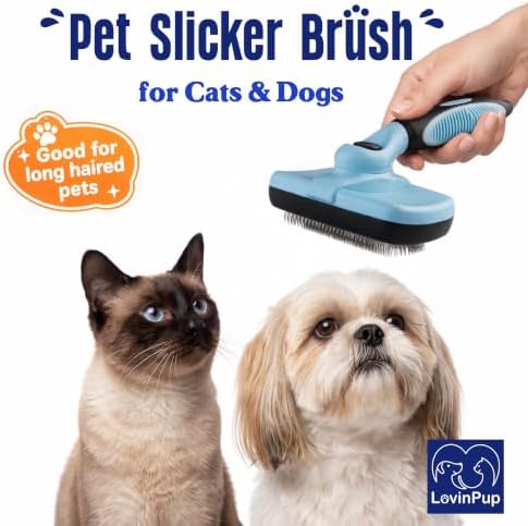 Pet Slicker Brush – Self Cleaning Brush - Image 2