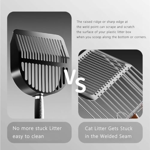 DHXYZZB Cat Litter Scoop Stainless Steel Litter Shovel, Heavy Duty Litter Sifter - Image 2