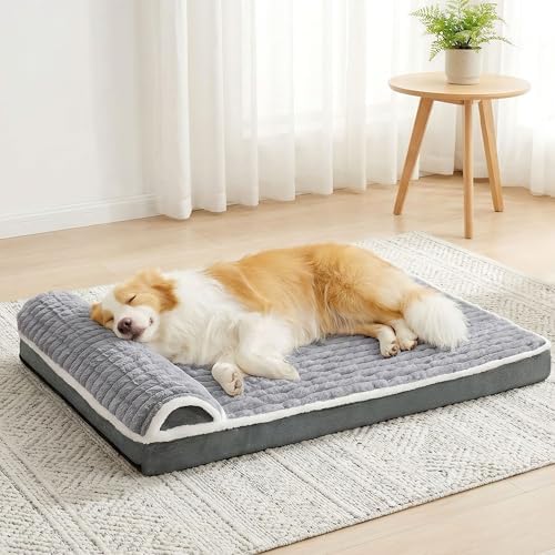 Orthopedic Large Dog Bed Pillow Pet Sofa Bed 48''X30'' Grey by Unknown