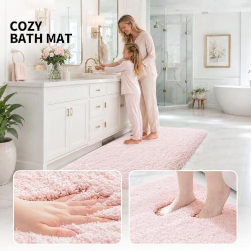 ILANGO Bathroom Rugs 24" × 17", Extra Soft Absorbent Microfiber Bath Rugs - Image 3