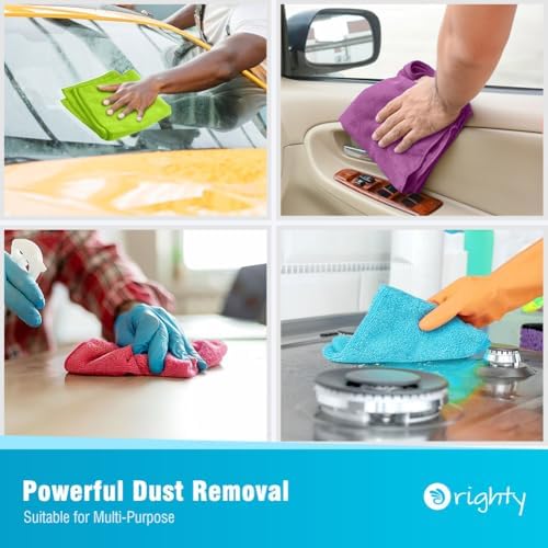 Orighty Microfiber Cleaning Cloth, Cleaning Rags, 6 Pack, 12x11 in - Image 6