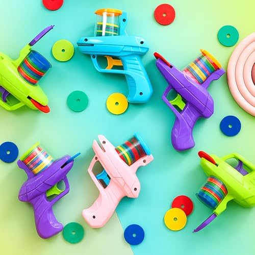 Sumind 4 Pcs Foam Disc Shooter Blasters, Light Blue - Image 5