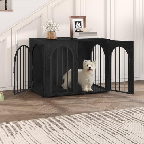 Hzuaneri 31.5'' Dog Crate Furniture, Dog Kennel Indoor - Image 3