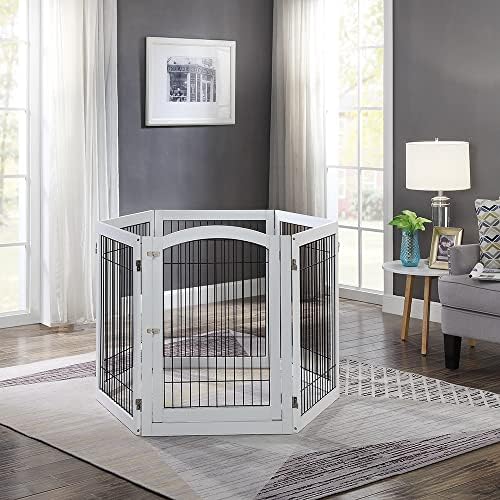 unipaws 144" Extra Wide Dog Gate and Pet Playpen - Image 3