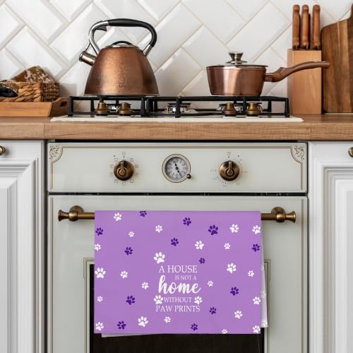 Purple Paw Farmhouse Kitchen Towels Decor Gifts - Image 4