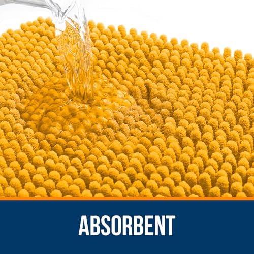 OLANLY Large Bathroom Rugs 40x32, Extra Soft Absorbent Chenille Bath Rugs - Image 4
