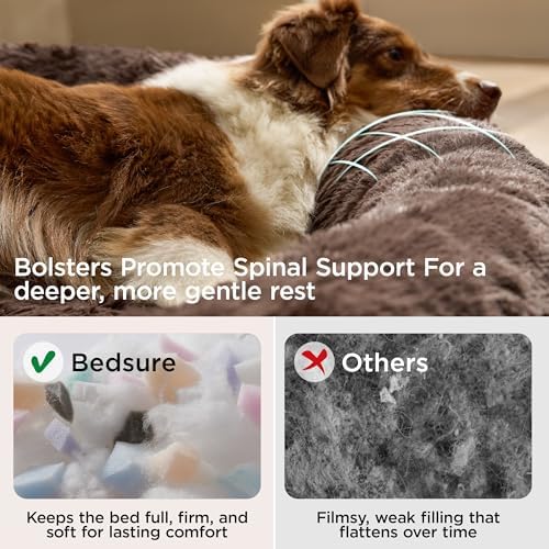 Bedsure SupportMax® Calming Dog Bed Medium Size Dog Washable Pet Bed - Image 3