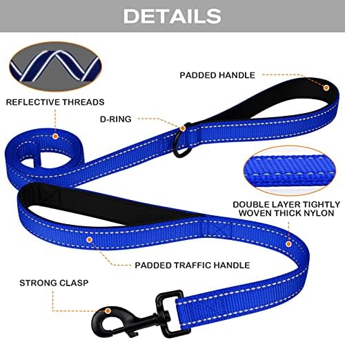 Joytale Dog Leash for Large Dogs that Pull, Double Handle, Royal Blue - Image 2