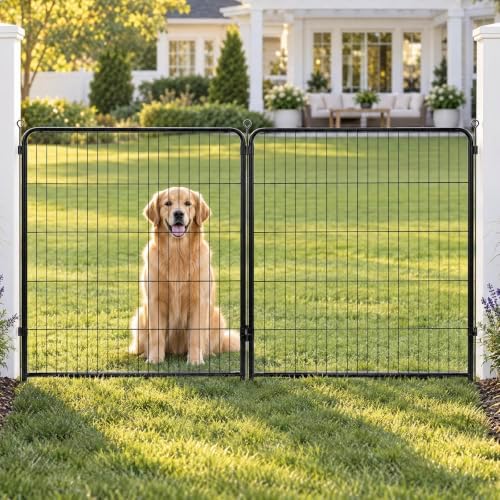 NEWBULIG Dog Playpen Indoor 2 Panels 40 Inch, Metal Outdoor Dog Fence Pen by NEWBULIG