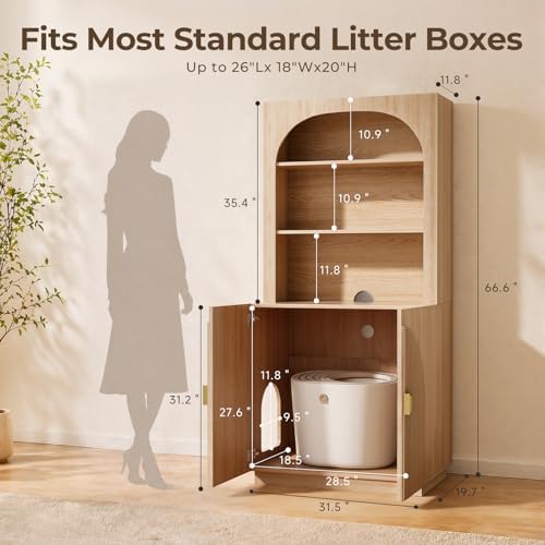 Amunrbrek Tall Cat Litter Box Enclosure - Image 7