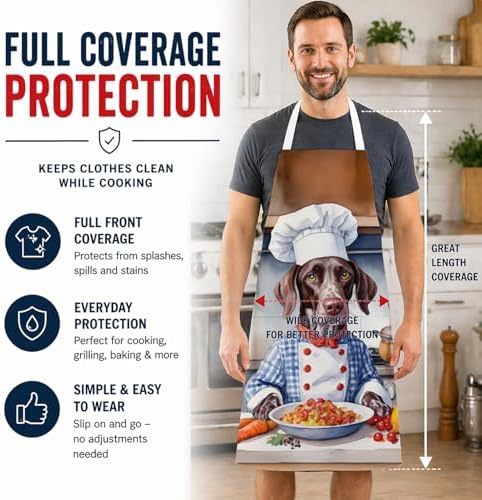 Caroline's Treasures German Shorthaired Pointer The Chef Apron Cooking Kitchen - Image 3