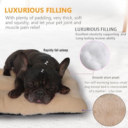 24 Inch Dog Bed for Small Dogs Fit Metal Crates or Cages, Ultra Soft 18x24 - Image 4