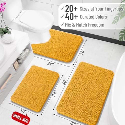 OLANLY Large Bathroom Rugs 40x32, Extra Soft Absorbent Chenille Bath Rugs - Image 2
