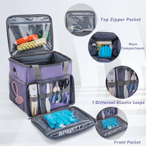 SMYV Pet Grooming Bag for Dog Grooming Supplies, Dog Tote Travel Bag for Pets - Image 5