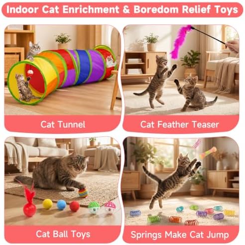 AILUKI 33PCS Cat Toys Variety Pack - Image 4