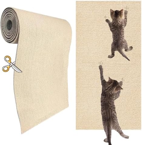 KEYIDE Self-Adhesive Cat Scratch Wall Climber, Wall Cat Scratcher Mat by KEYIDE