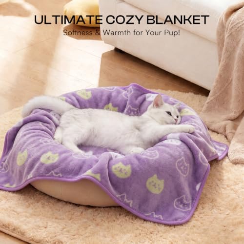 Luciphia 3 Pack Cute Cat Blankets Cozy Small Throw - Image 4