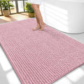 OLANLY Thick Chenille Large Bathroom Rugs Mats 59x35, Dusty Rose by OLANLY